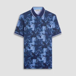 Indigo Palm Polo Shirt