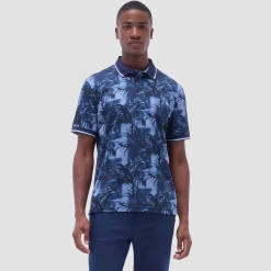 Indigo Palm Polo Shirt