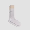 Interrupted Stripe Mid-Calf Socks