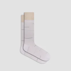 Interrupted Stripe Mid-Calf Socks