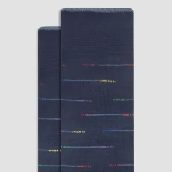 Interrupted Stripe Mid-Calf Socks