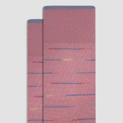 Interrupted Stripe Mid-Calf Socks