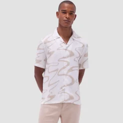 Jackson Abstract Wave Camp Shirt