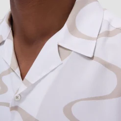 Jackson Abstract Wave Camp Shirt