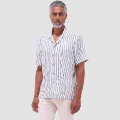 Jackson Irregular Stripe Camp Shirt