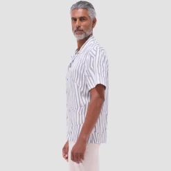 Jackson Irregular Stripe Camp Shirt