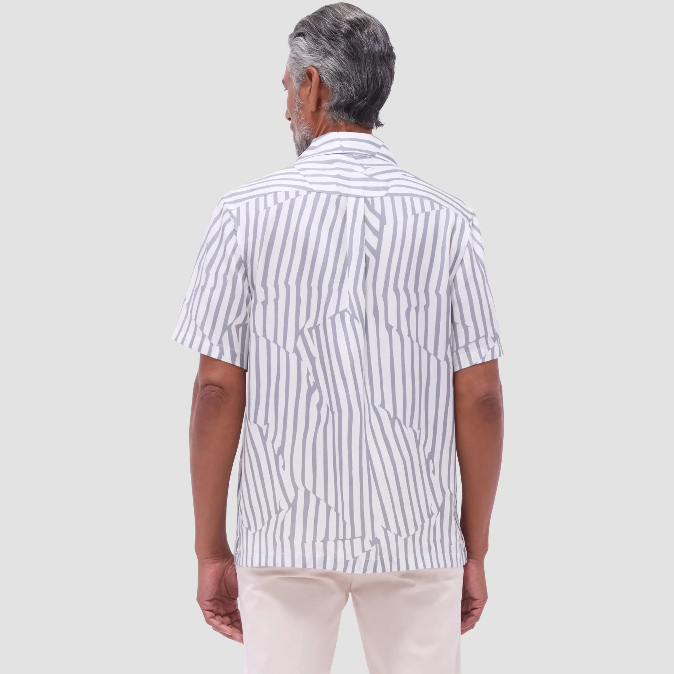 Jackson Irregular Stripe Camp Shirt