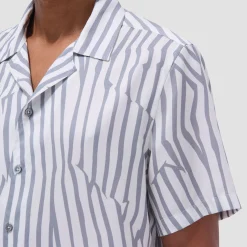 Jackson Irregular Stripe Camp Shirt