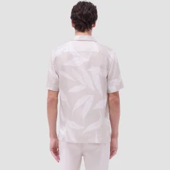 Jackson Leaf Print Camp Shirt