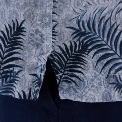 Jackson Leaf Print Camp Shirt