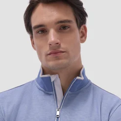 Jacquard Performance Quarter-Zip Pullover