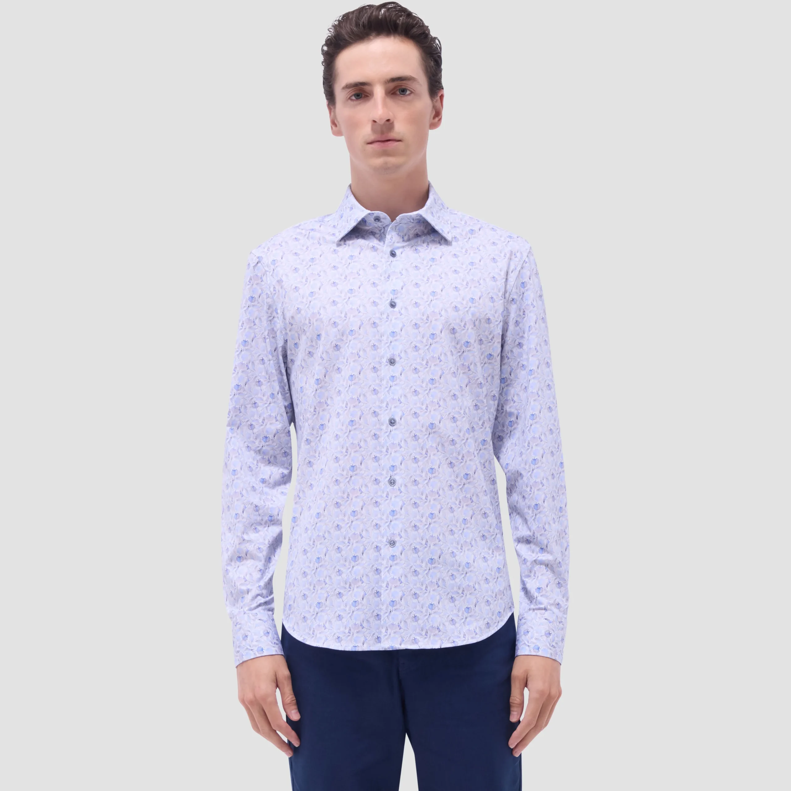 James Leaf Print OoohCotton Shirt