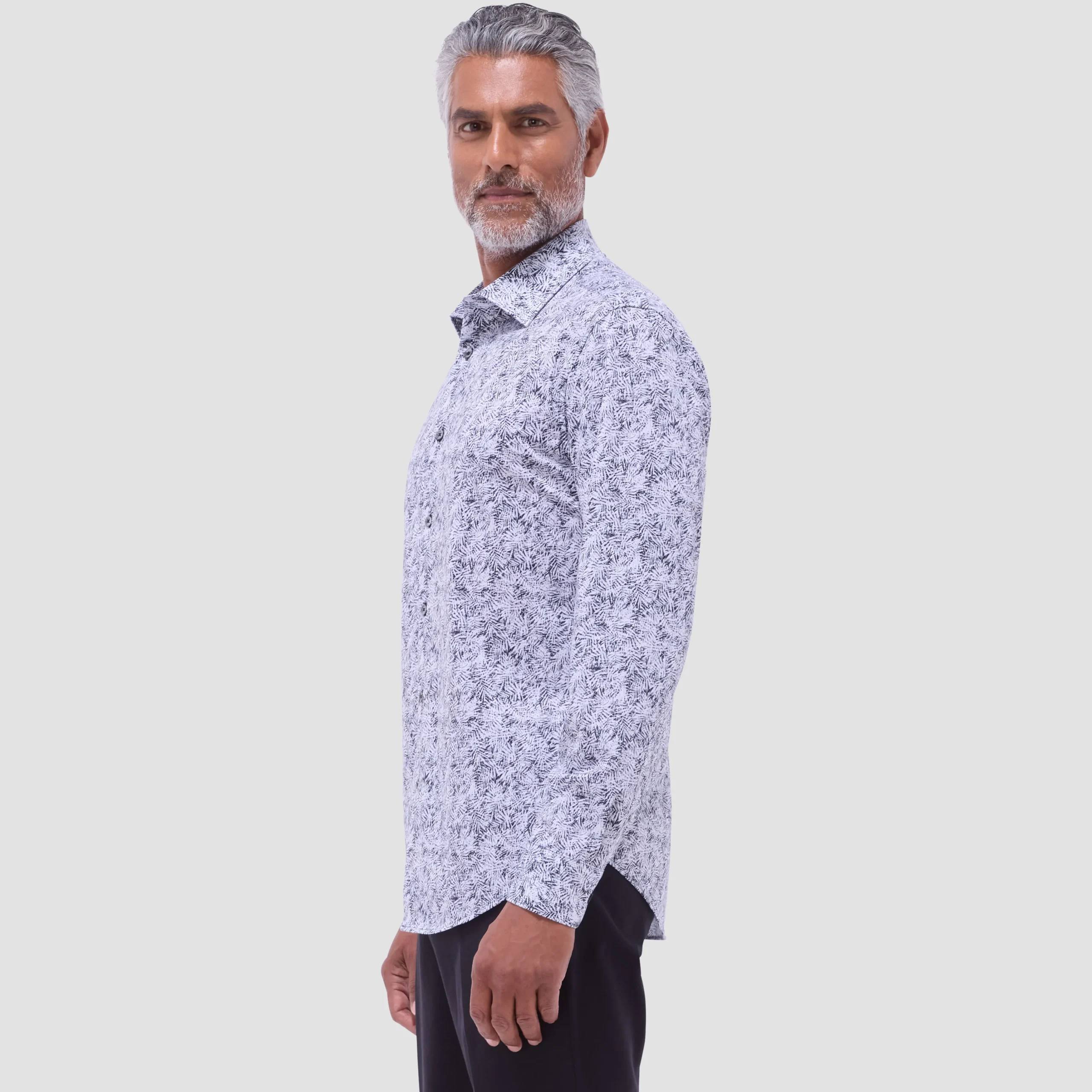 James Leaf Print OoohCotton Shirt
