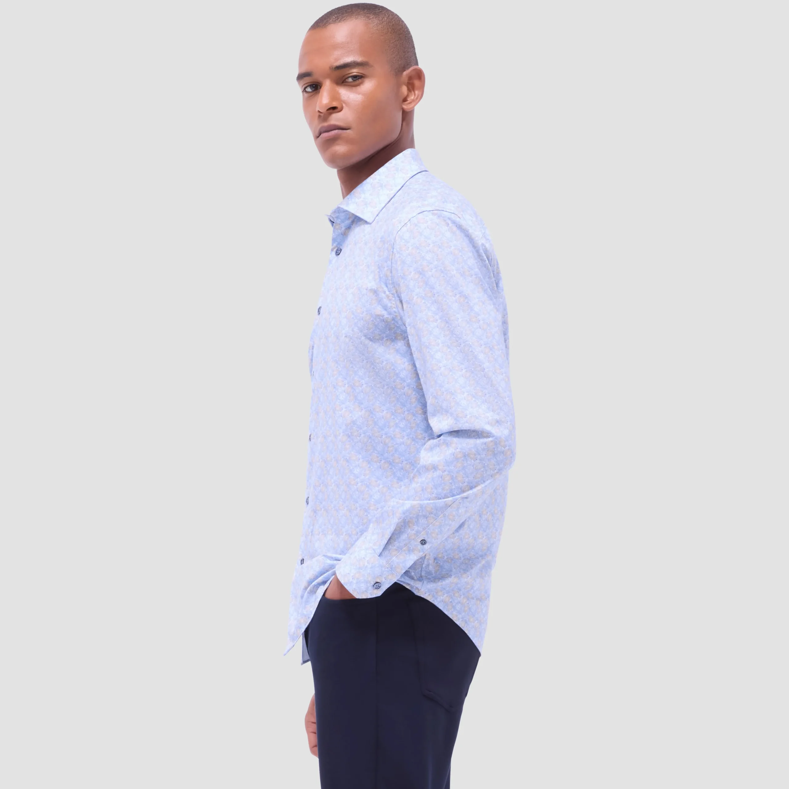 James Leaf Print OoohCotton Shirt