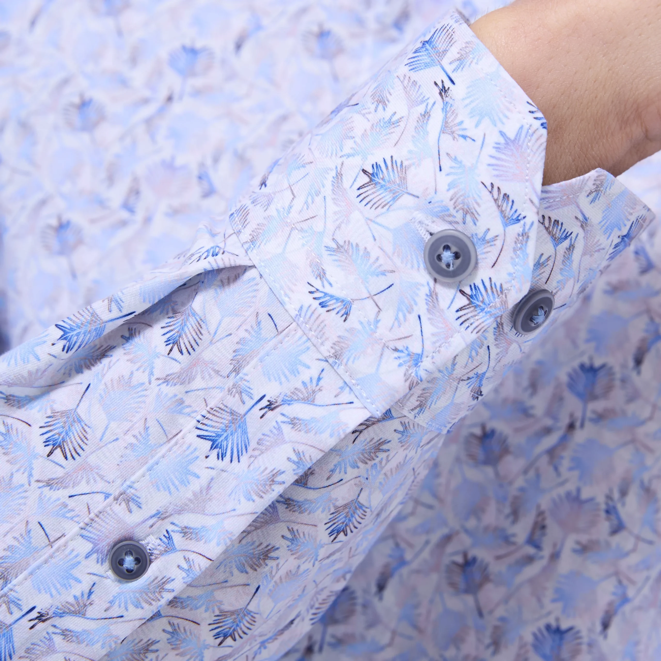 James Leaf Print OoohCotton Shirt