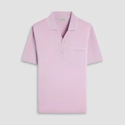 Jersey Knit Short Sleeve Johnny Sweater