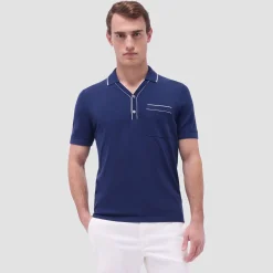 Jersey Knit Short Sleeve Johnny Sweater