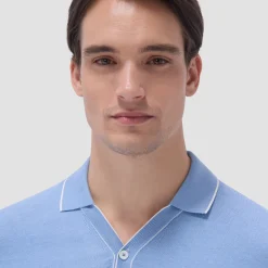 Jersey Knit Short Sleeve Johnny Sweater