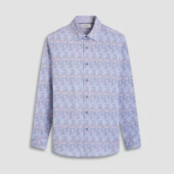 Jimmy Double-Sided Abstract & Check OoohCotton Shirt