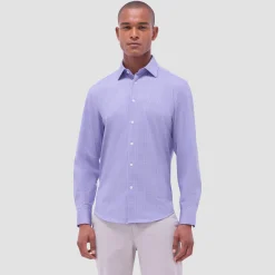 Jimmy Double-Sided Glen Plaid & Herringbone OoohCotton Shirt