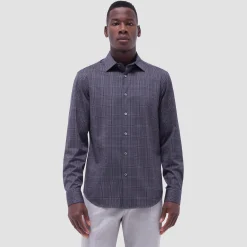 Jimmy Double-Sided Glen Plaid & Herringbone OoohCotton Shirt