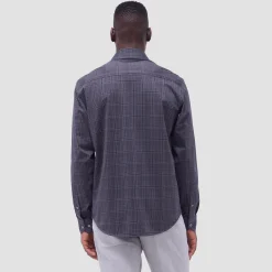 Jimmy Double-Sided Glen Plaid & Herringbone OoohCotton Shirt