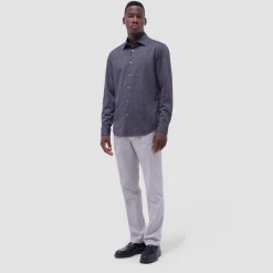 Jimmy Double-Sided Glen Plaid & Herringbone OoohCotton Shirt