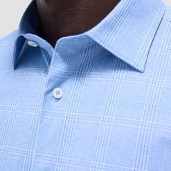 Jimmy Double-Sided Glen Plaid & Herringbone OoohCotton Shirt
