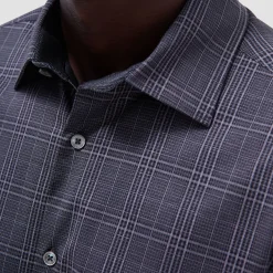 Jimmy Double-Sided Glen Plaid & Herringbone OoohCotton Shirt