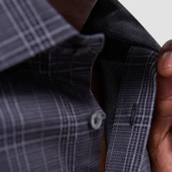 Jimmy Double-Sided Glen Plaid & Herringbone OoohCotton Shirt