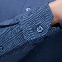 Jimmy Double-Sided Herringbone & Solid OoohCotton Shirt