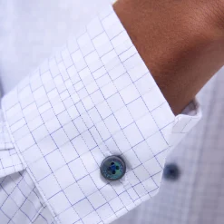 Julian Grid Check Jacquard Shirt