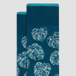 Leaf Mid-Calf Socks