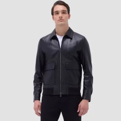 Leather Bomber Jacket