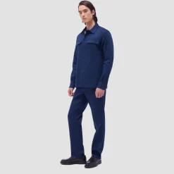 Linen-Cotton Shirt Jacket