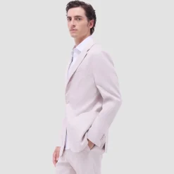 Linen-Cotton Two Button Blazer
