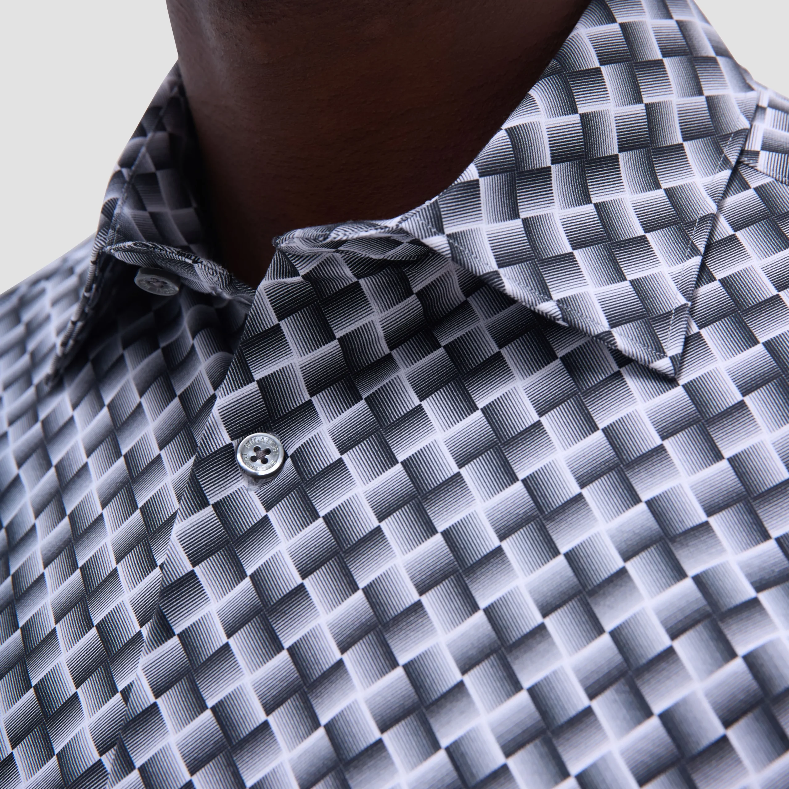 Miles Basketweave OoohCotton Short-Sleeve Shirt