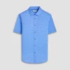 Miles Feather Print OoohCotton Short-Sleeve Shirt