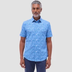 Miles Floral OoohCotton Short-Sleeve Shirt