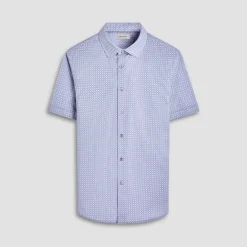 Miles Geometric OoohCotton Short-Sleeve Shirt