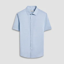 Miles Geometric OoohCotton Short-Sleeve Shirt