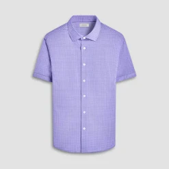 Miles Geometric OoohCotton Short-Sleeve Shirt