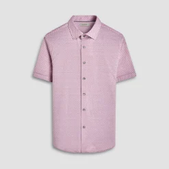 Miles Geometric OoohCotton Short-Sleeve Shirt