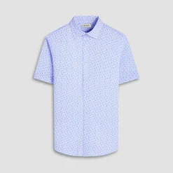 Miles Geometric OoohCotton Short-Sleeve Shirt
