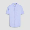 Miles Geometric OoohCotton Short-Sleeve Shirt