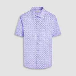 Miles Geometric OoohCotton Short-Sleeve Shirt