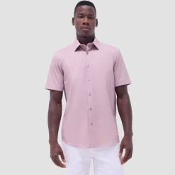 Miles Geometric OoohCotton Short-Sleeve Shirt