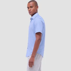 Miles Geometric OoohCotton Short-Sleeve Shirt