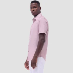 Miles Geometric OoohCotton Short-Sleeve Shirt