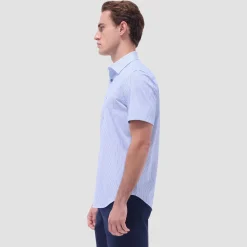 Miles Geometric OoohCotton Short-Sleeve Shirt